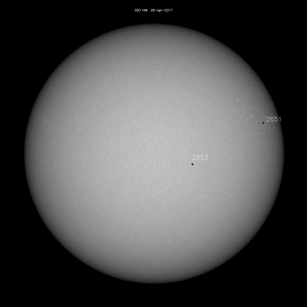 Sunspot regions