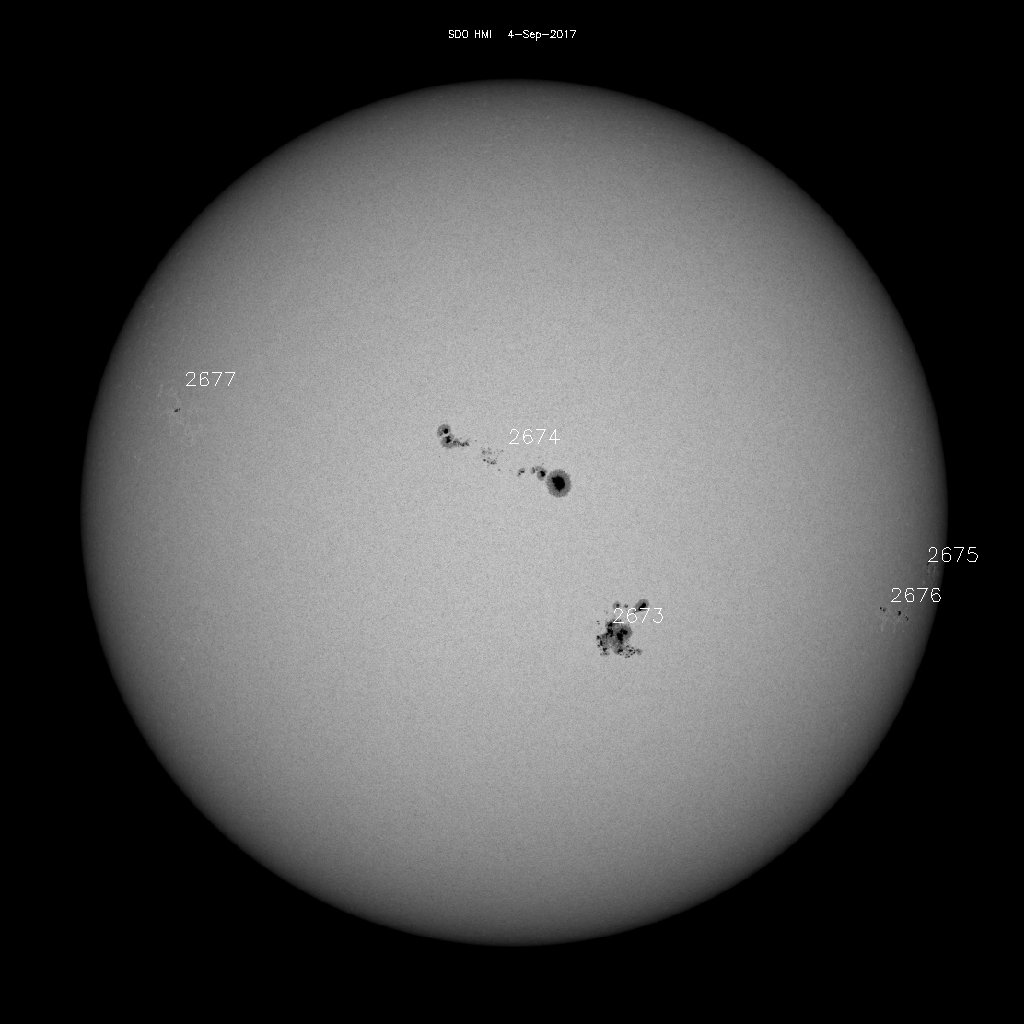 Sunspot regions