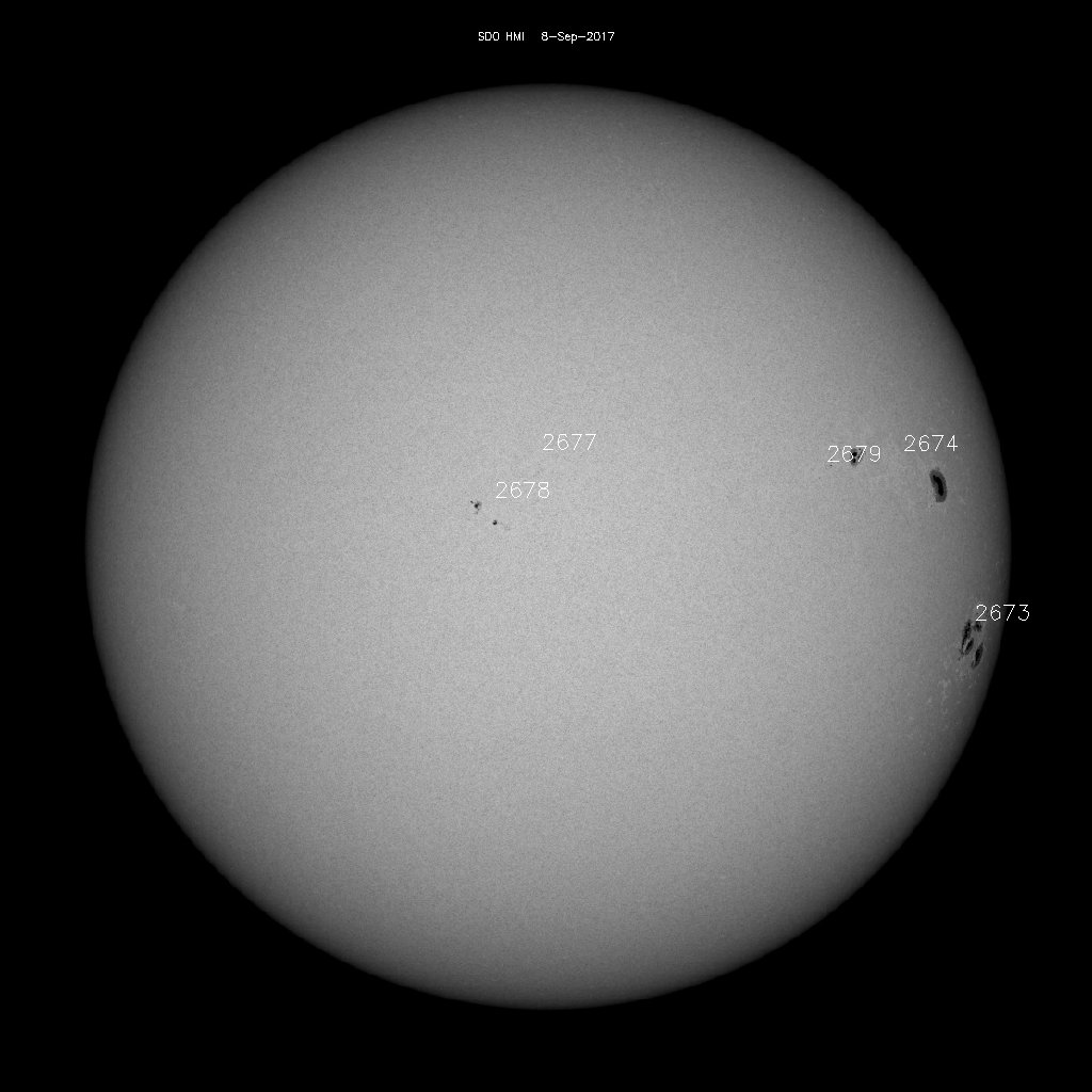 Sunspot regions