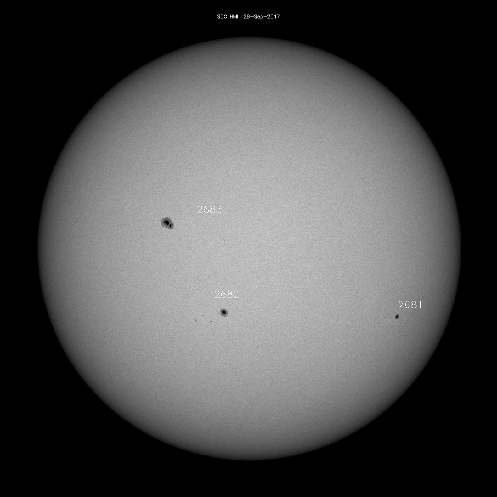 Sunspot regions