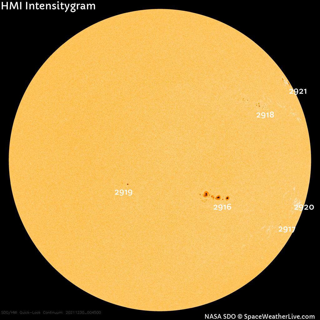 Sunspot regions