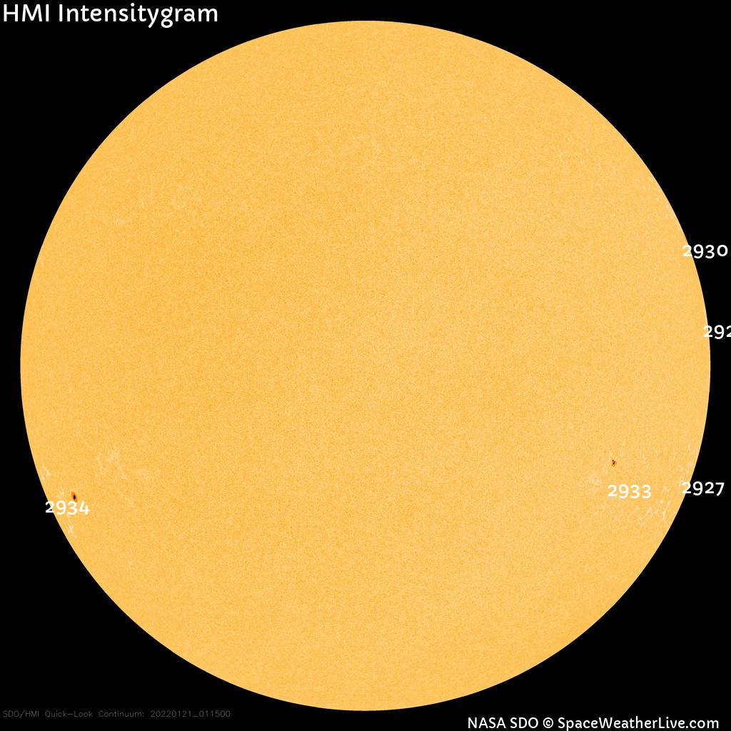 Sunspot regions