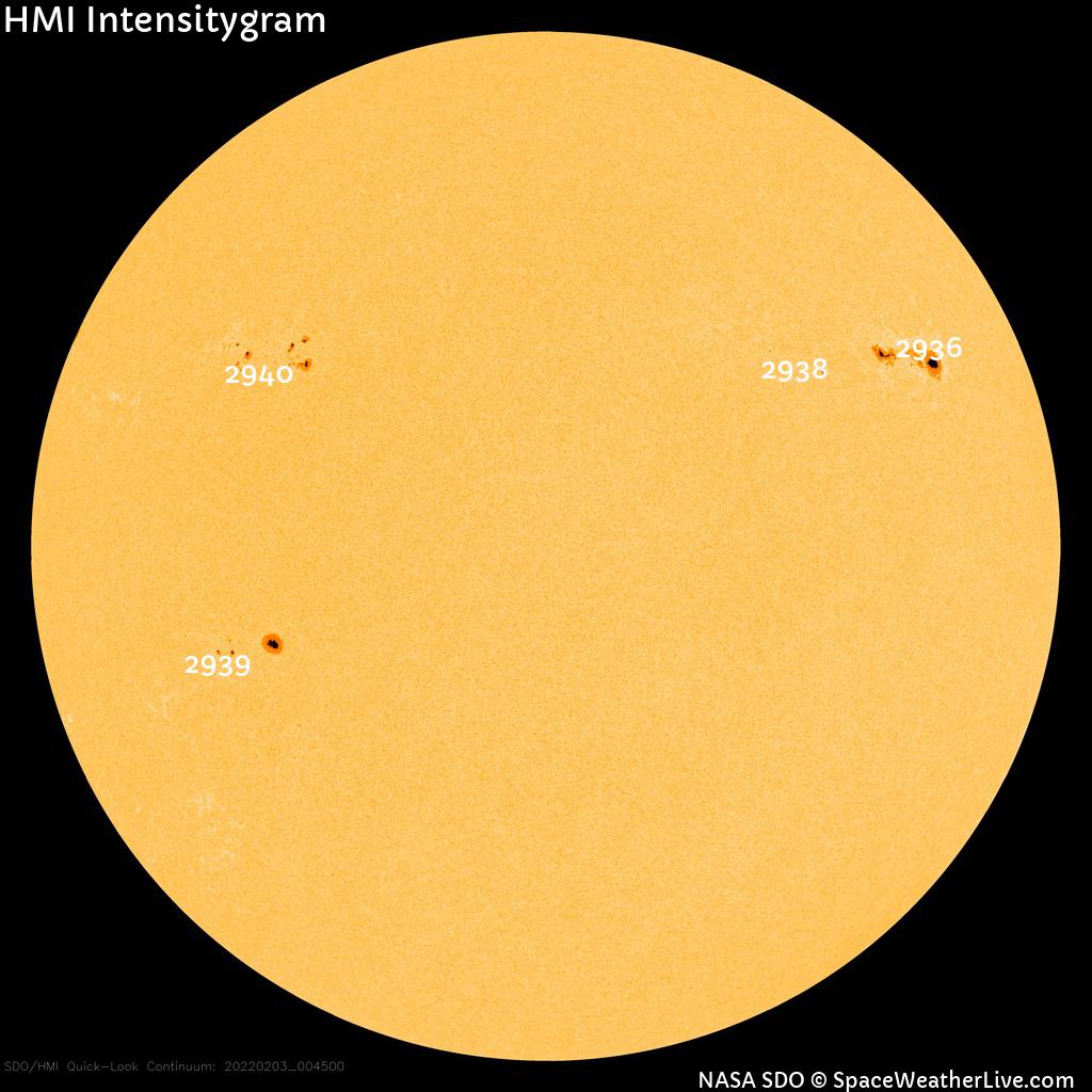 Sunspot regions