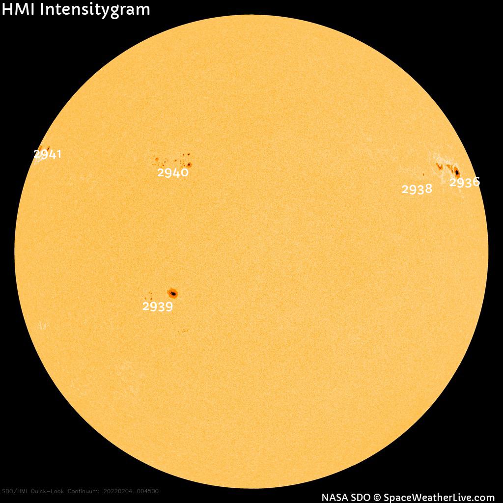 Sunspot regions