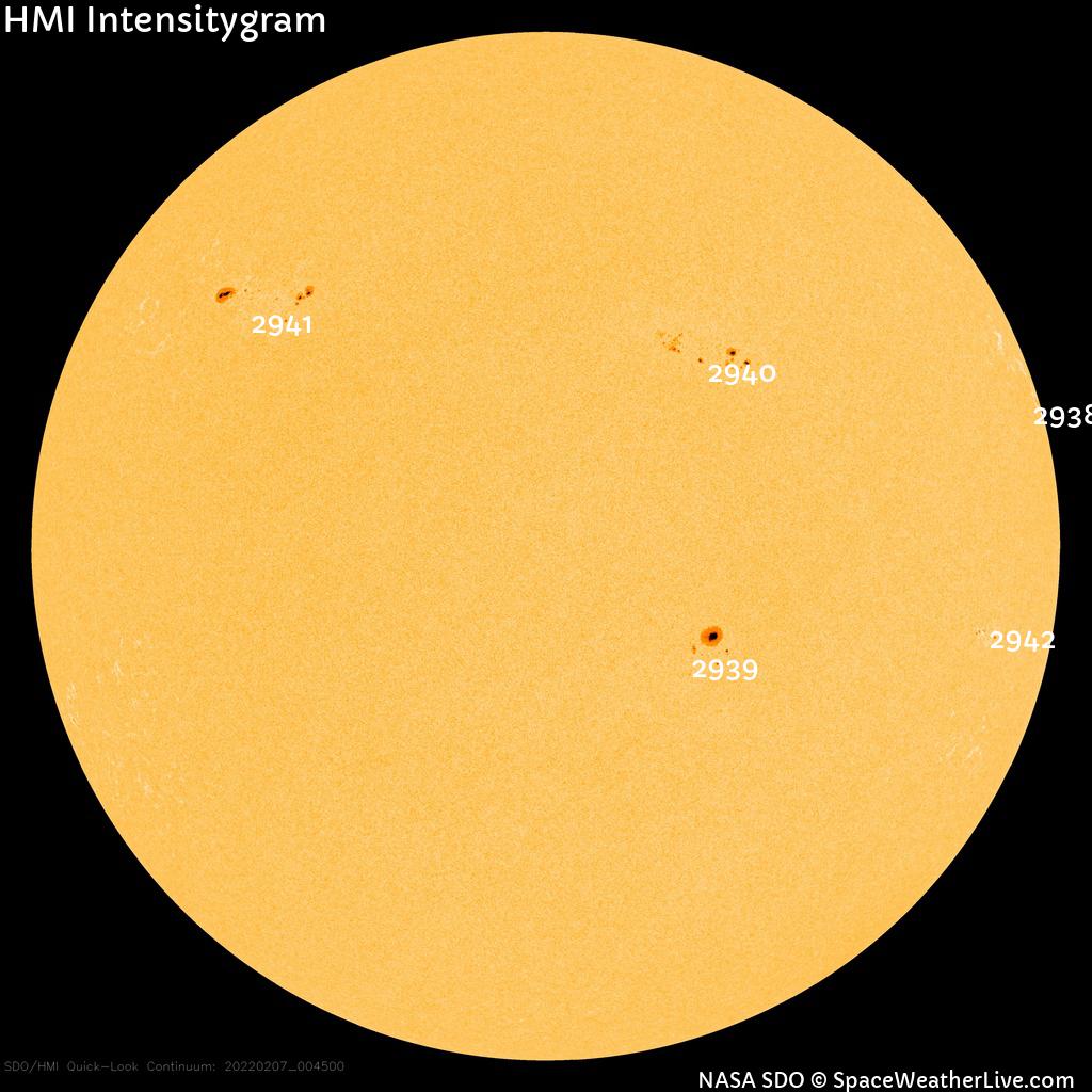 Sunspot regions