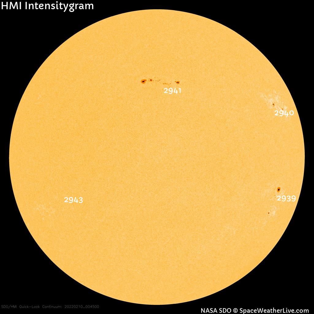 Sunspot regions