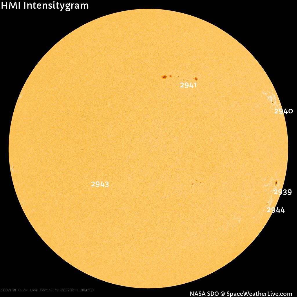 Sunspot regions