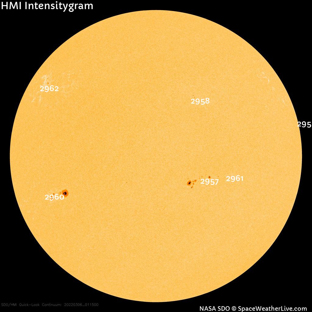 Sunspot regions