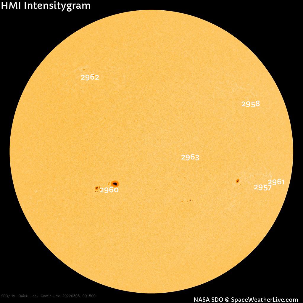 Sunspot regions