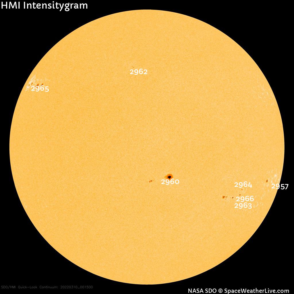 Sunspot regions