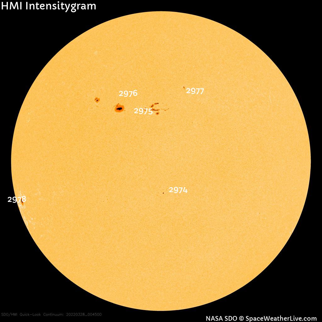 Sunspot regions