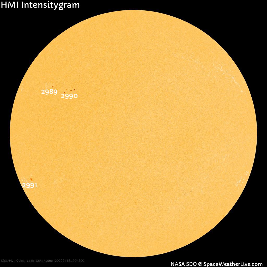 Sunspot regions