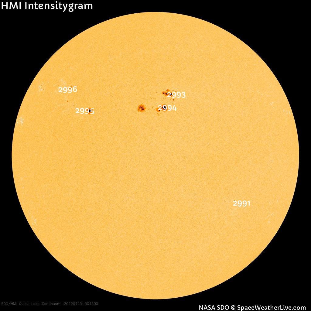 Sunspot regions