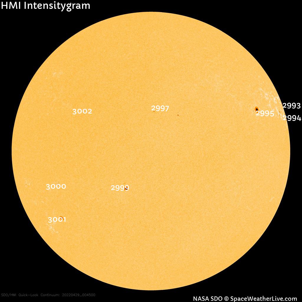 Sunspot regions