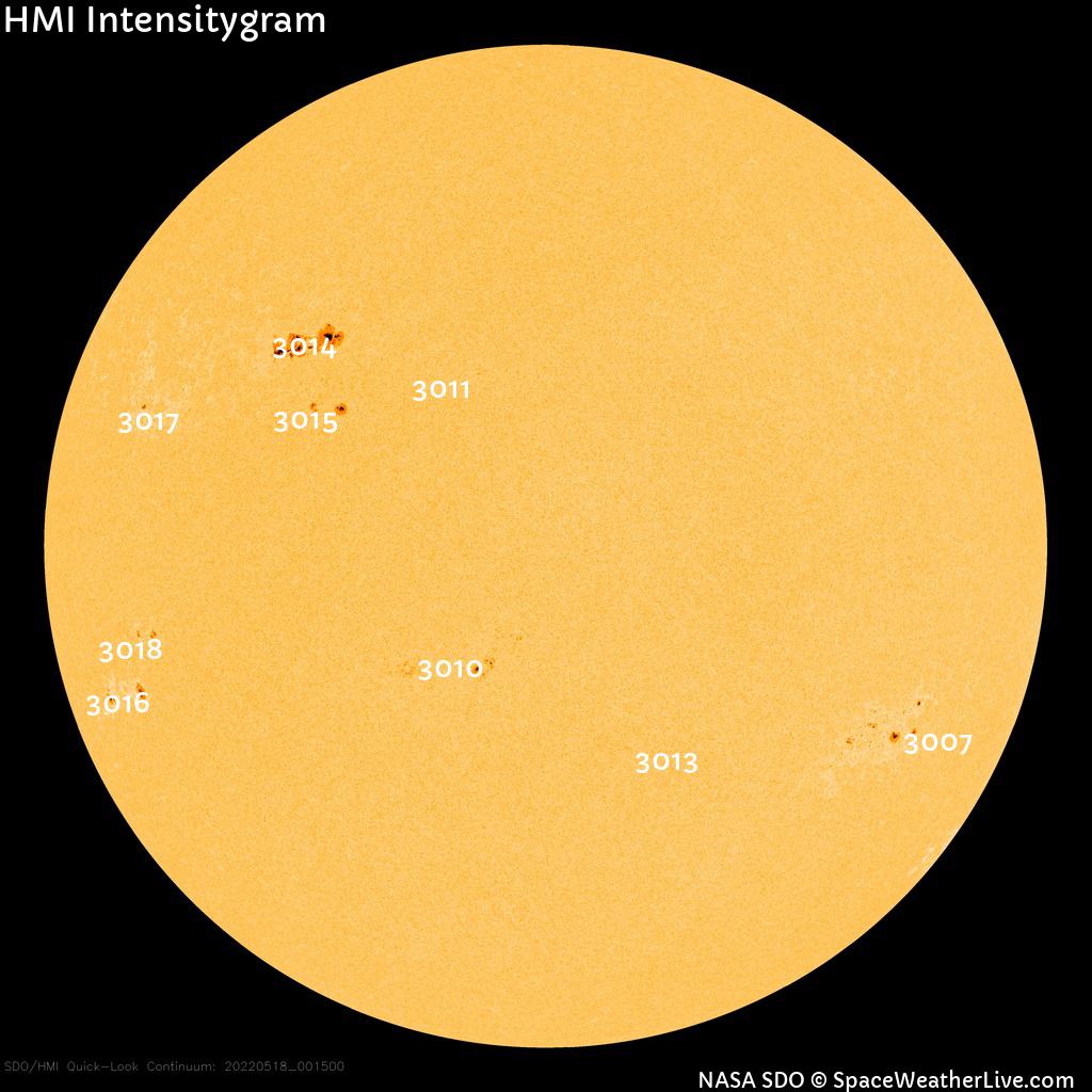 Sunspot regions