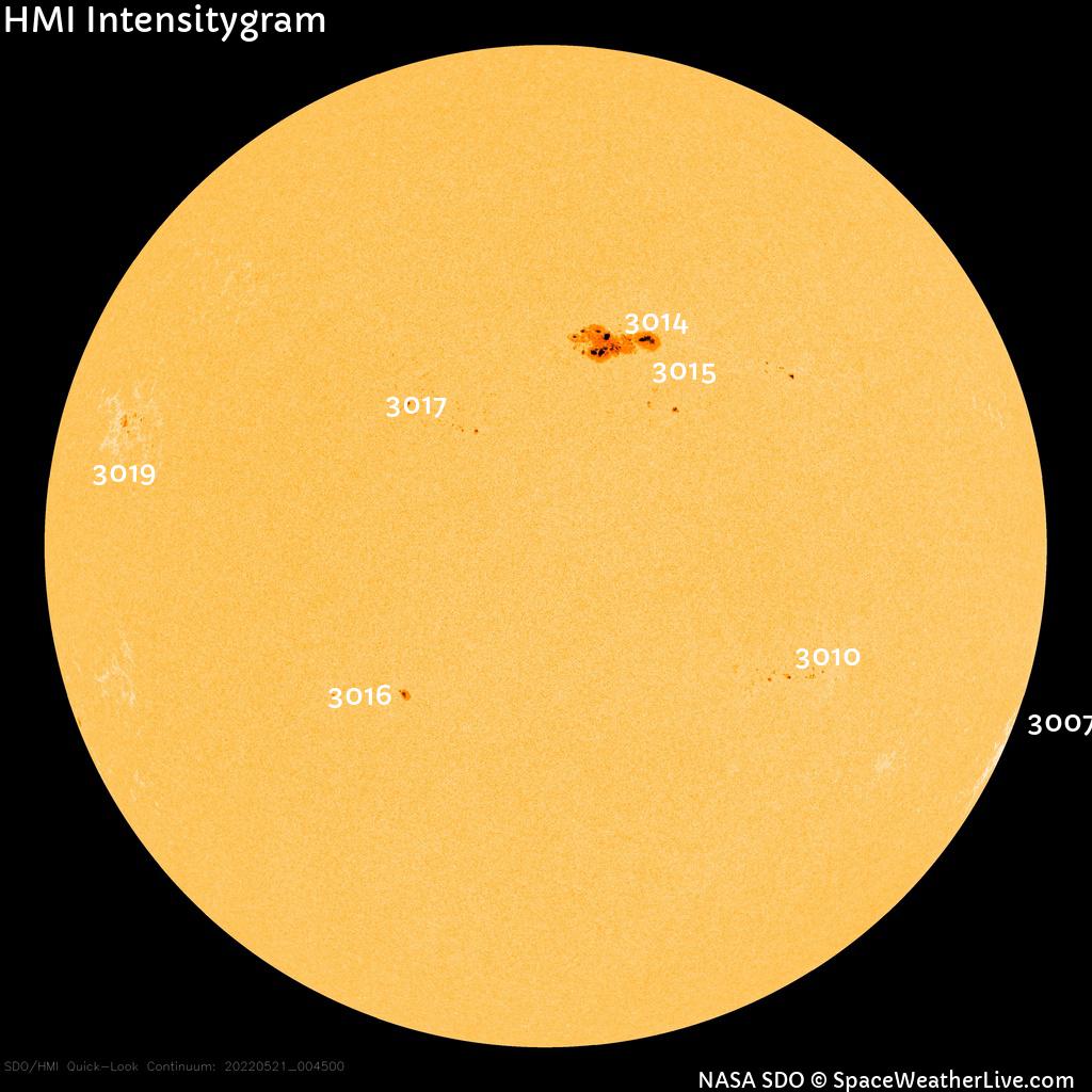 Sunspot regions