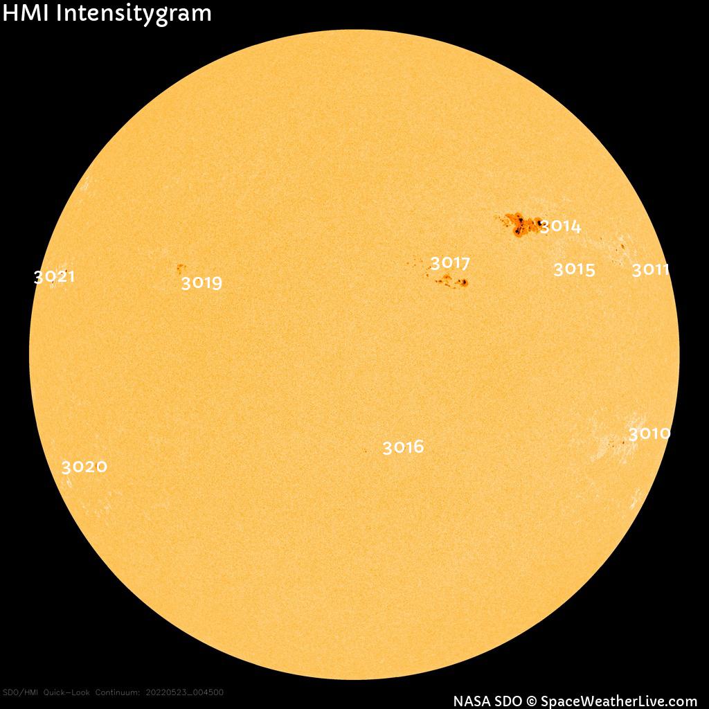 Sunspot regions