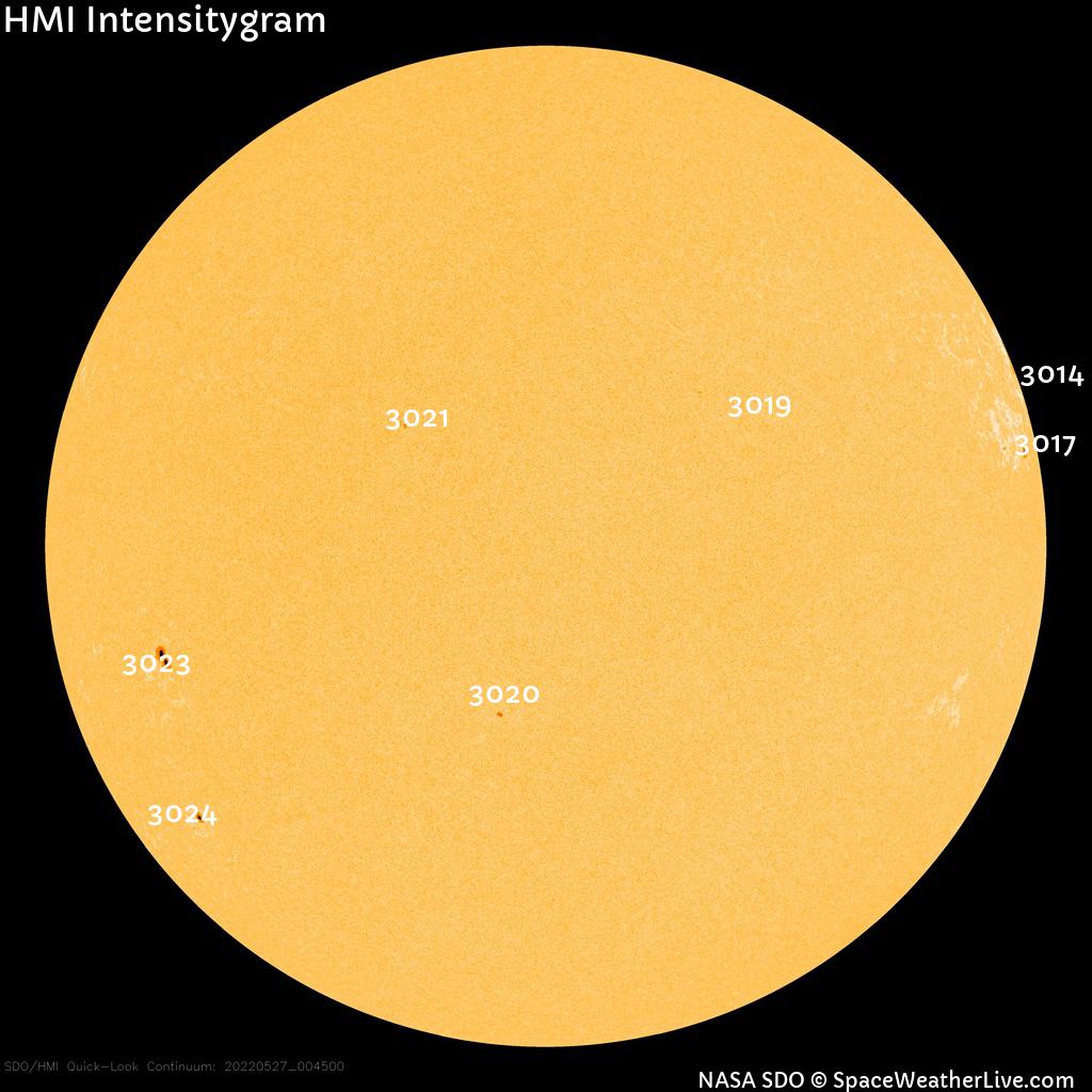 Sunspot regions