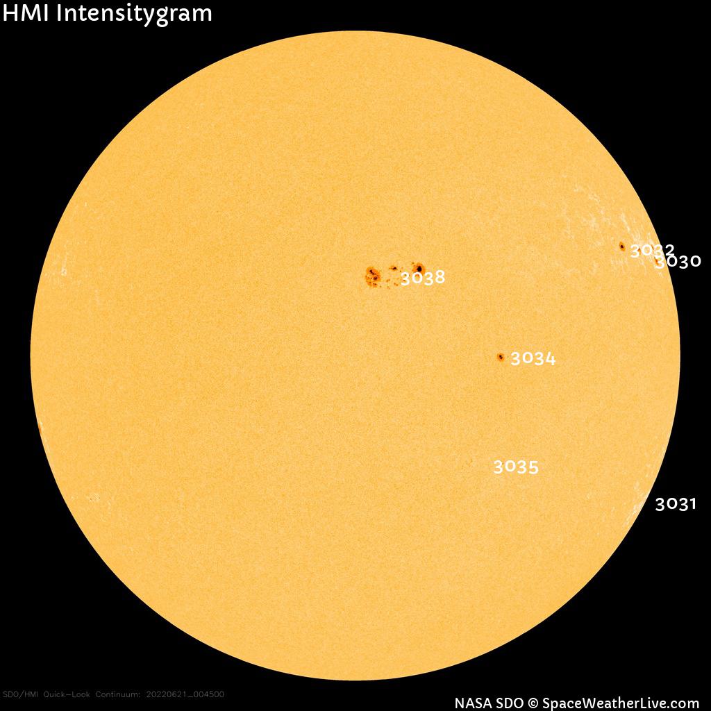 Sunspot regions