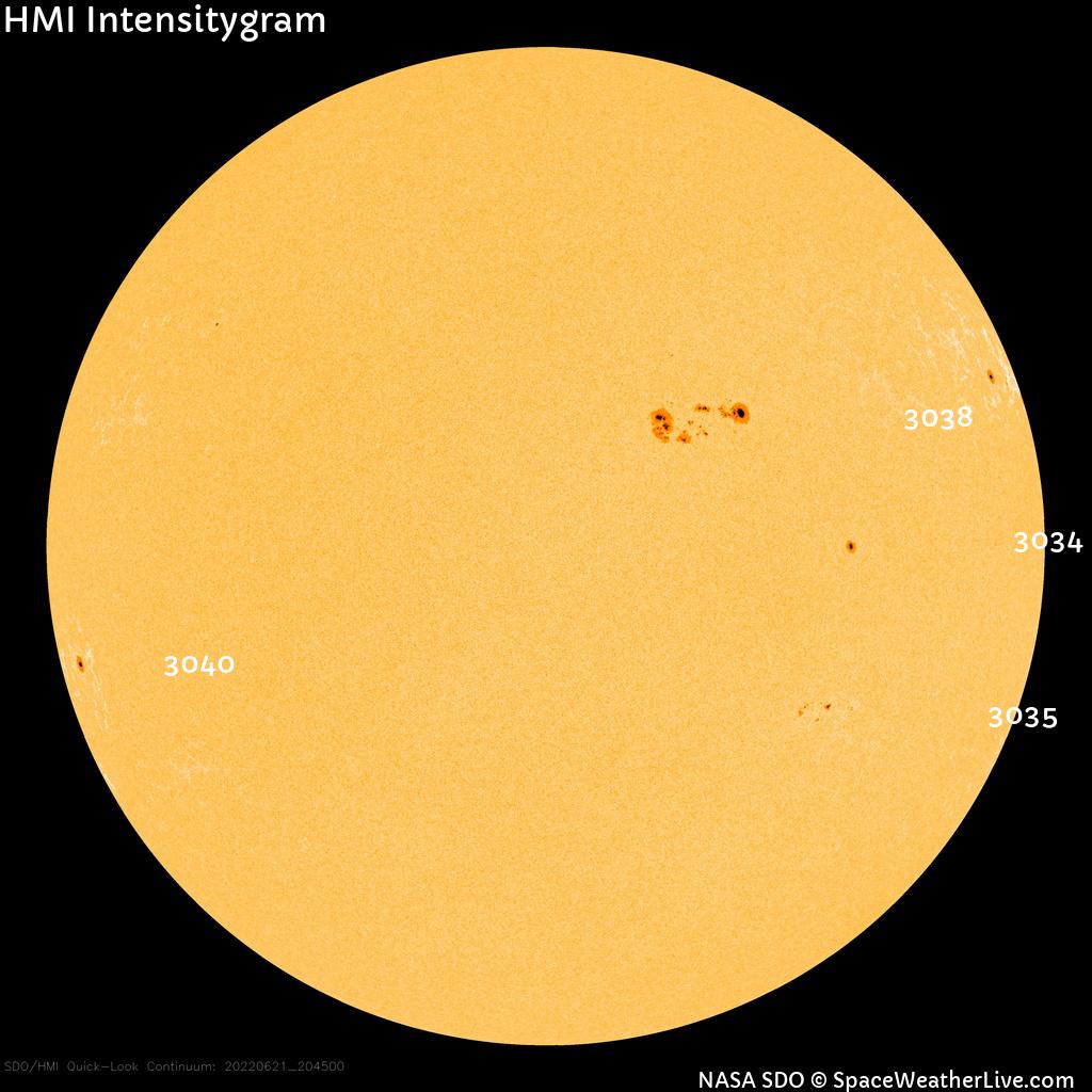 Sunspot regions