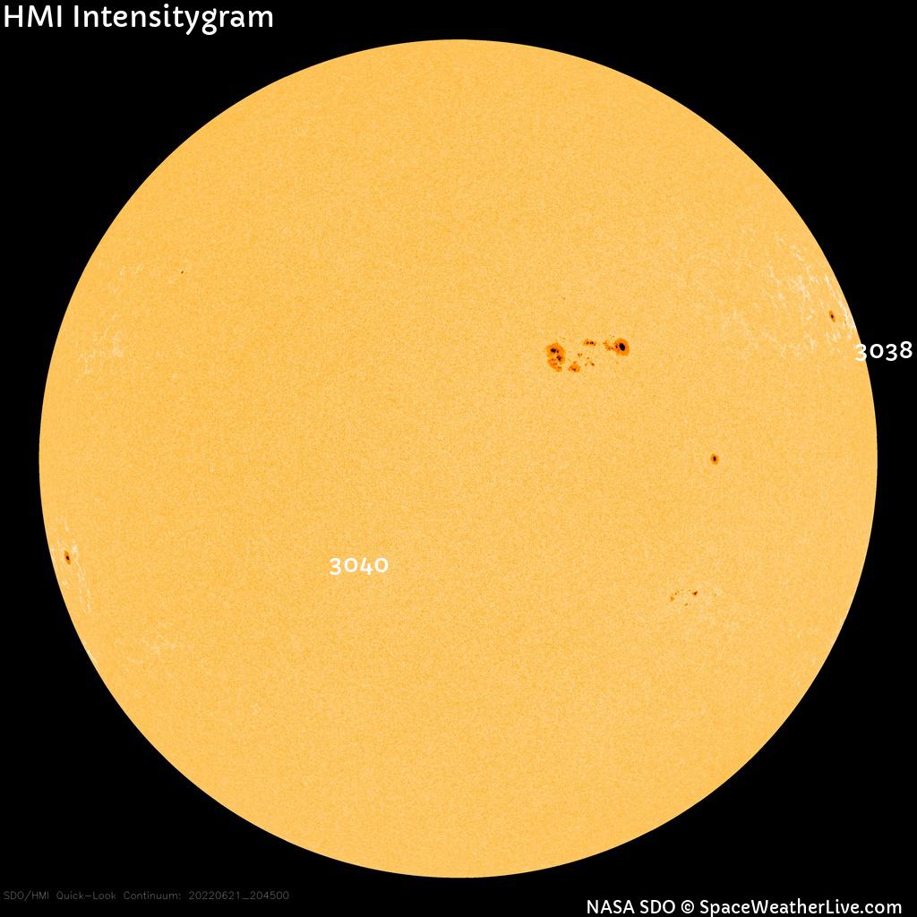 Sunspot regions