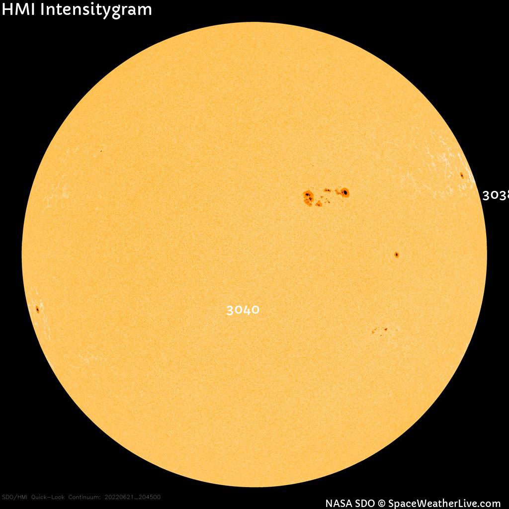 Sunspot regions