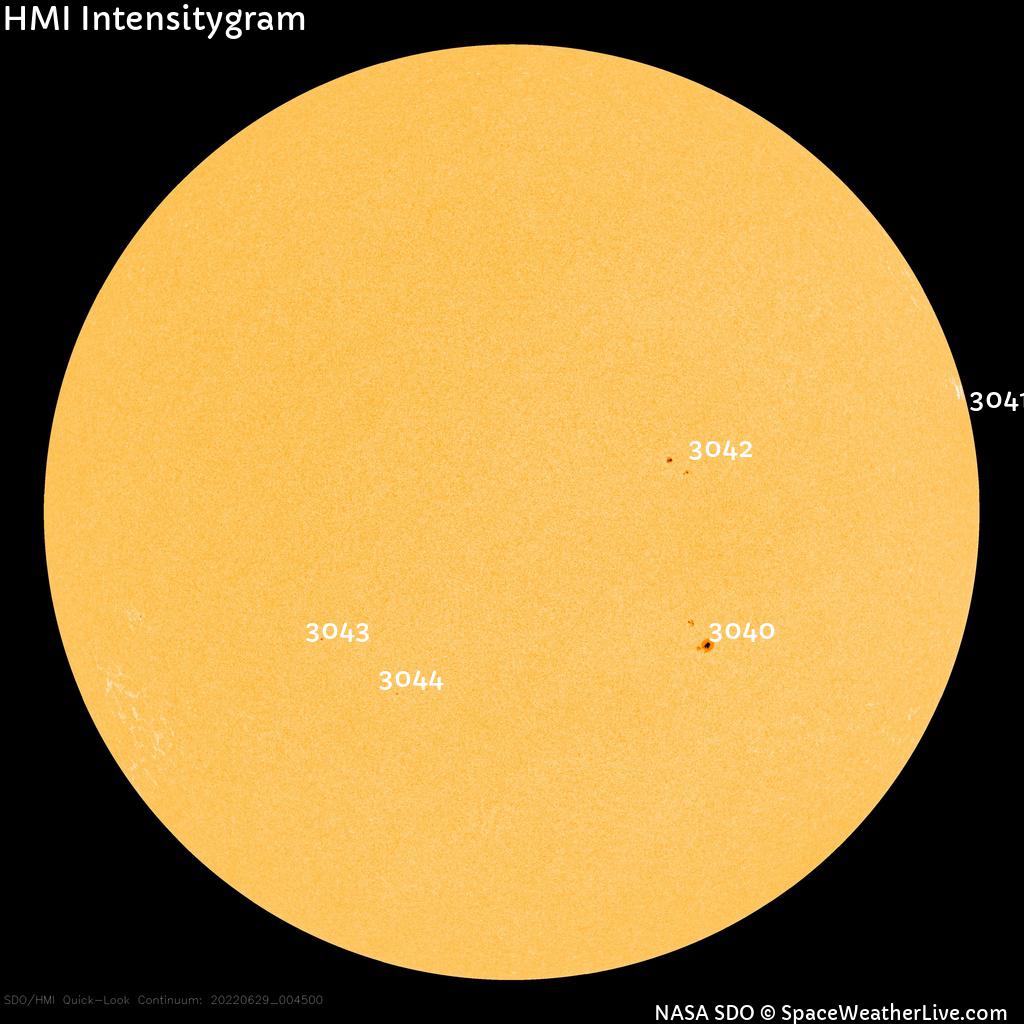 Sunspot regions