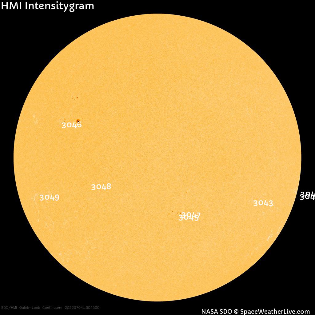 Sunspot regions