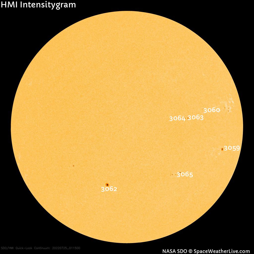 Sunspot regions