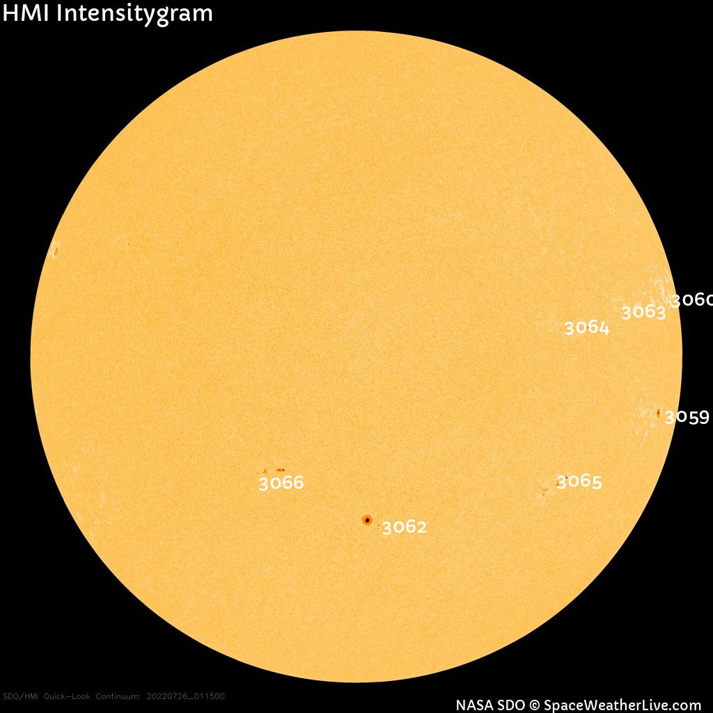 Sunspot regions