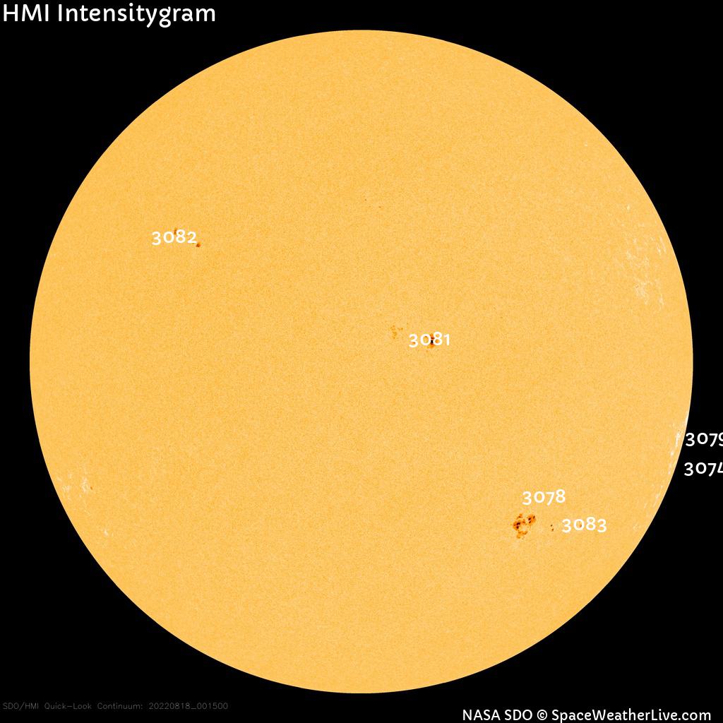 Sunspot regions