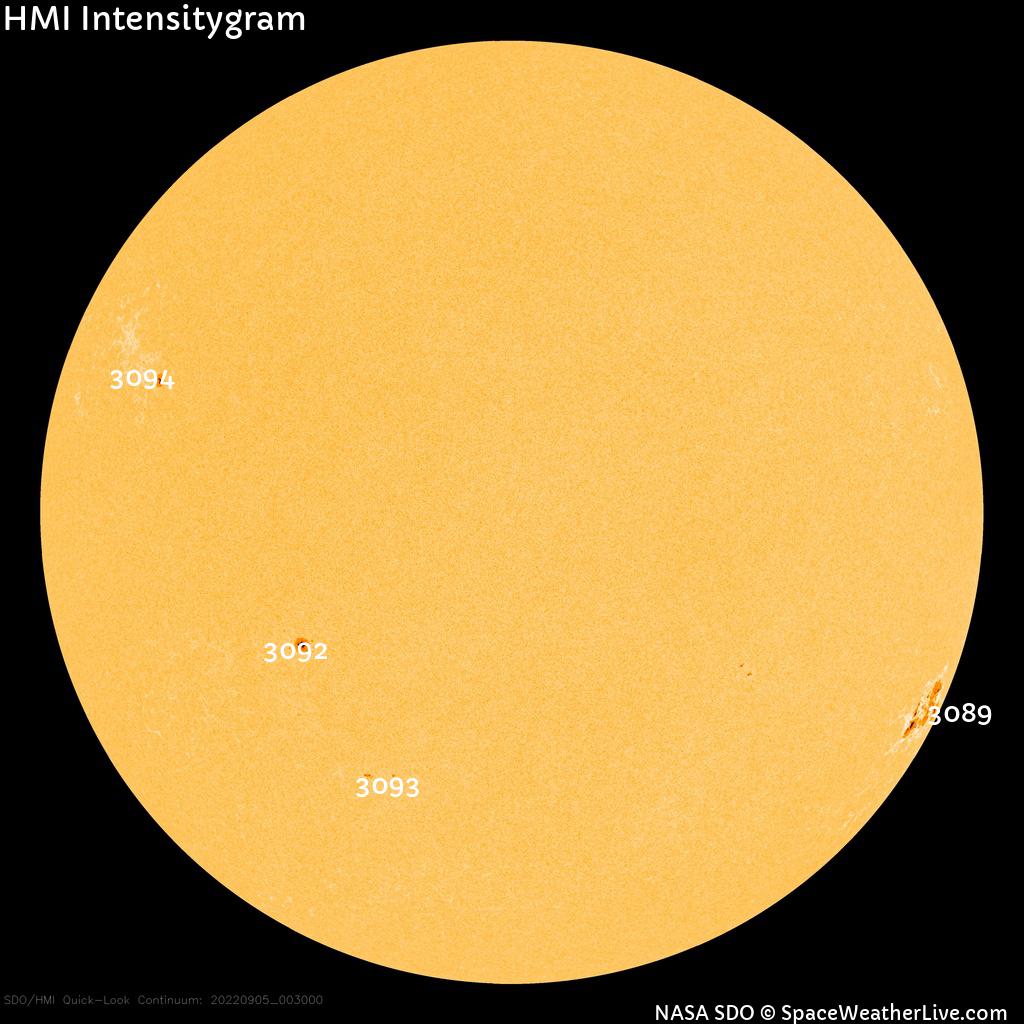 Sunspot regions