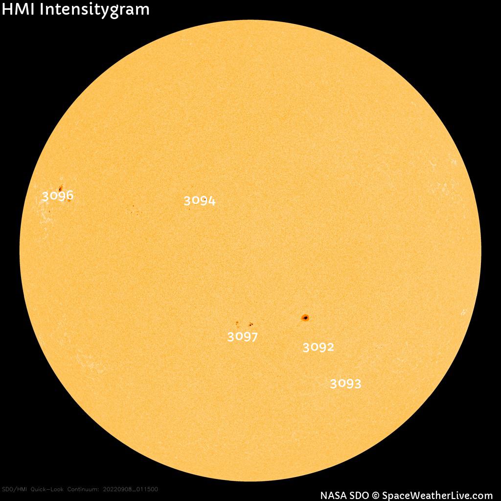 Sunspot regions