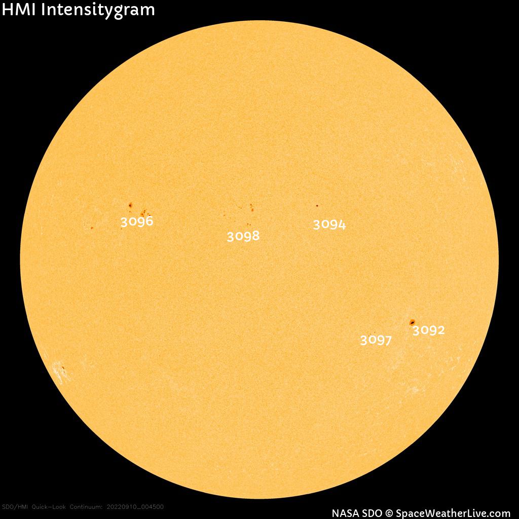 Sunspot regions