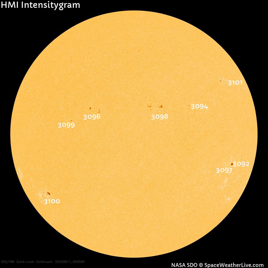 Sunspot regions