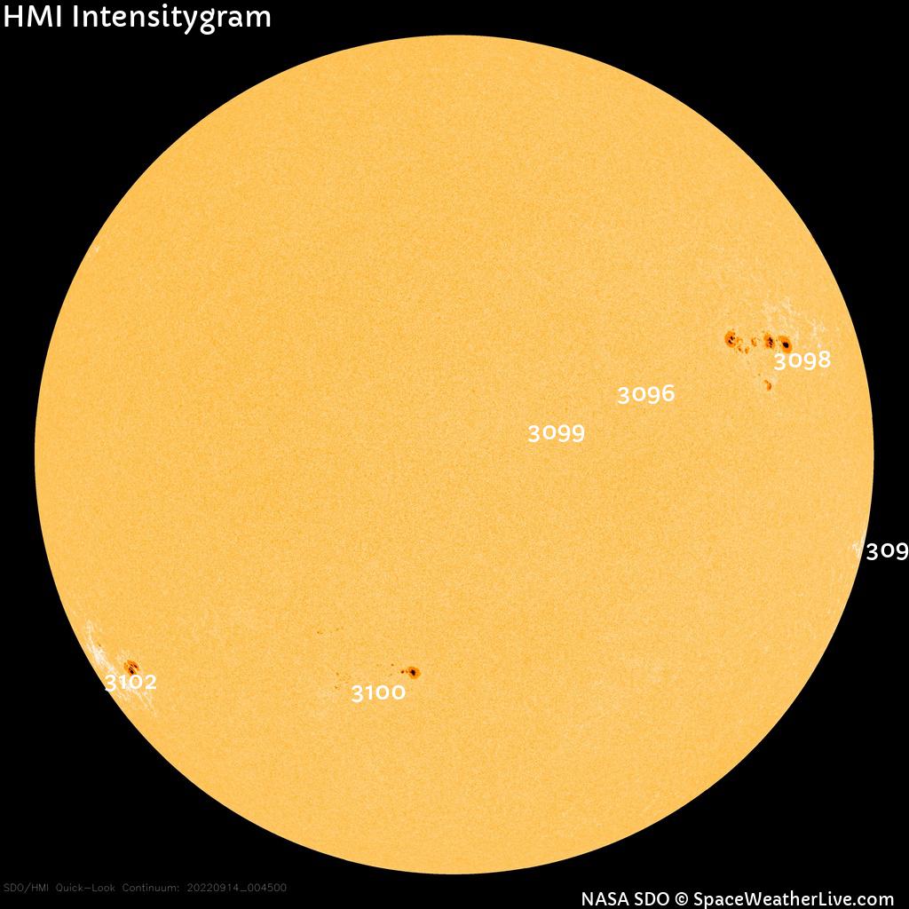 Sunspot regions