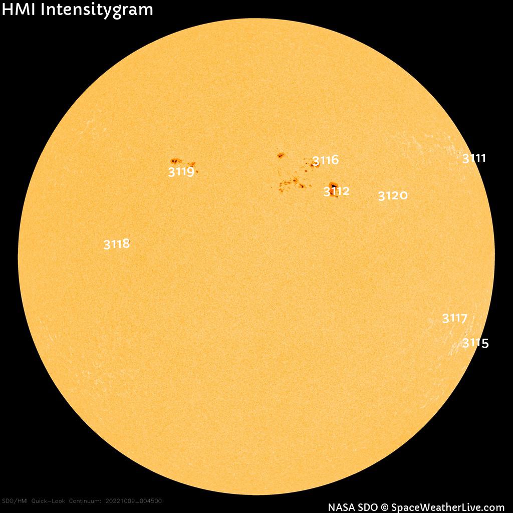 Sunspot regions