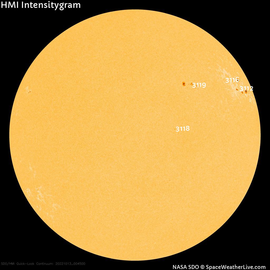 Sunspot regions