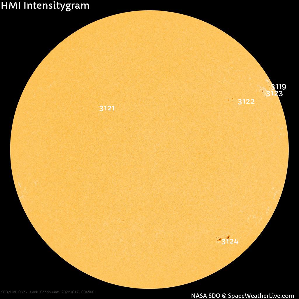 Sunspot regions