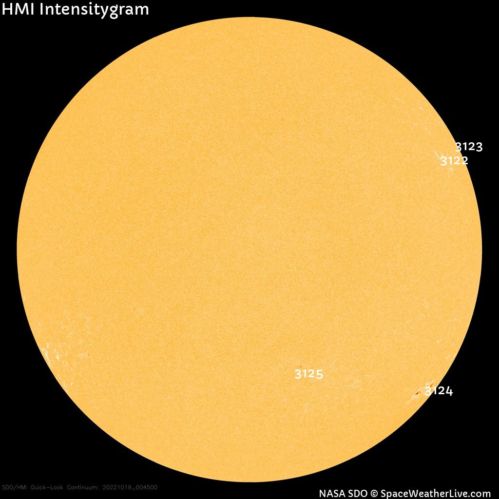 Sunspot regions