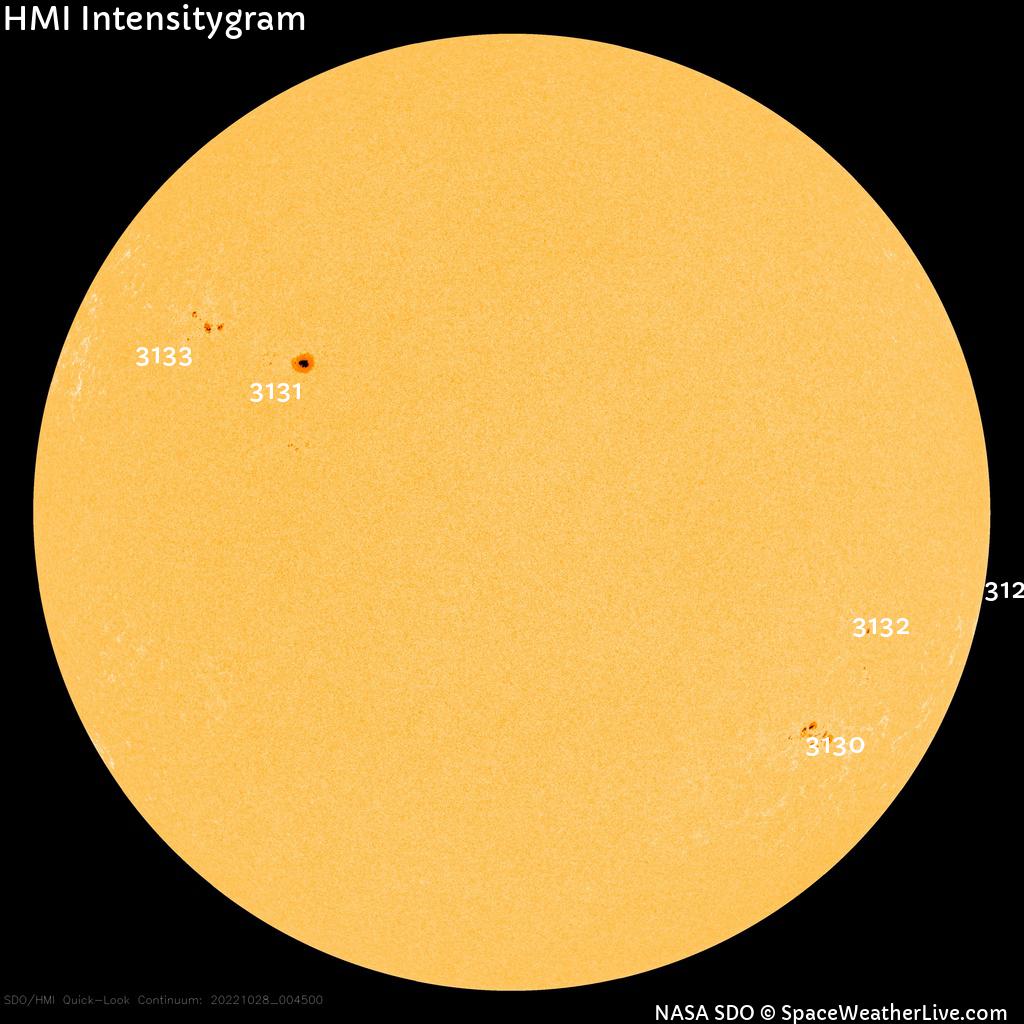 Sunspot regions