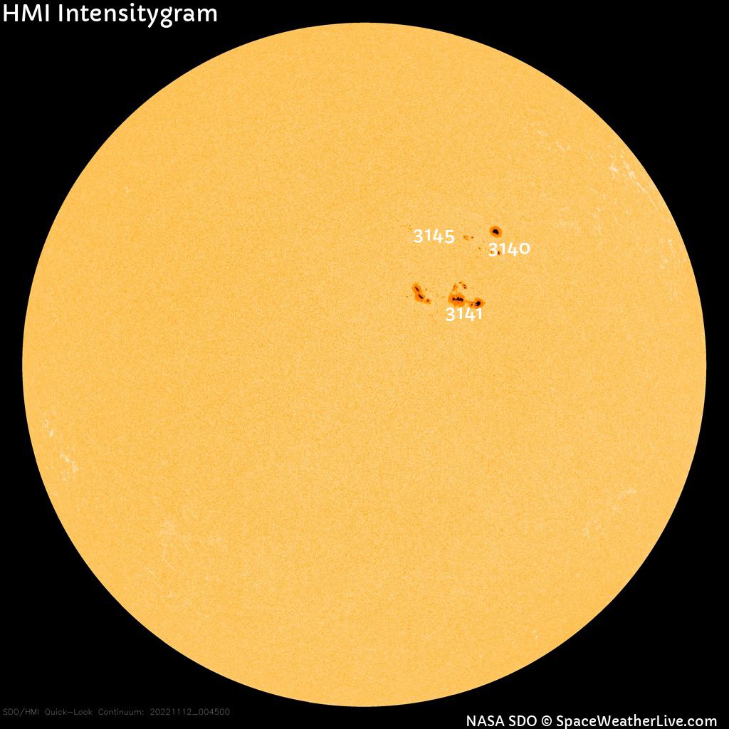 Sunspot regions