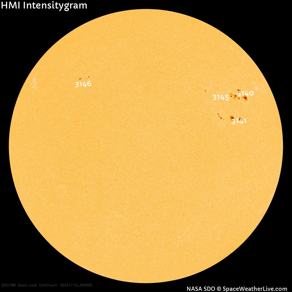 Sunspot regions