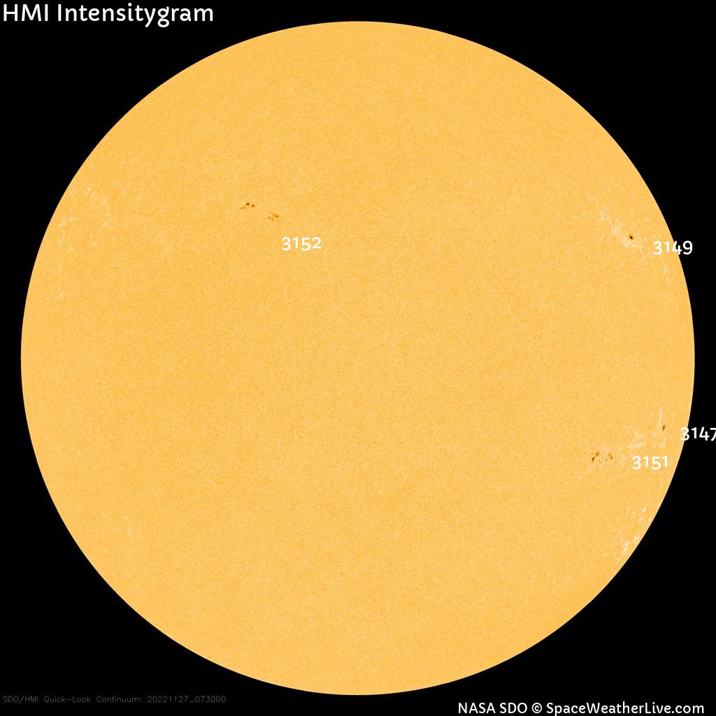 Sunspot regions