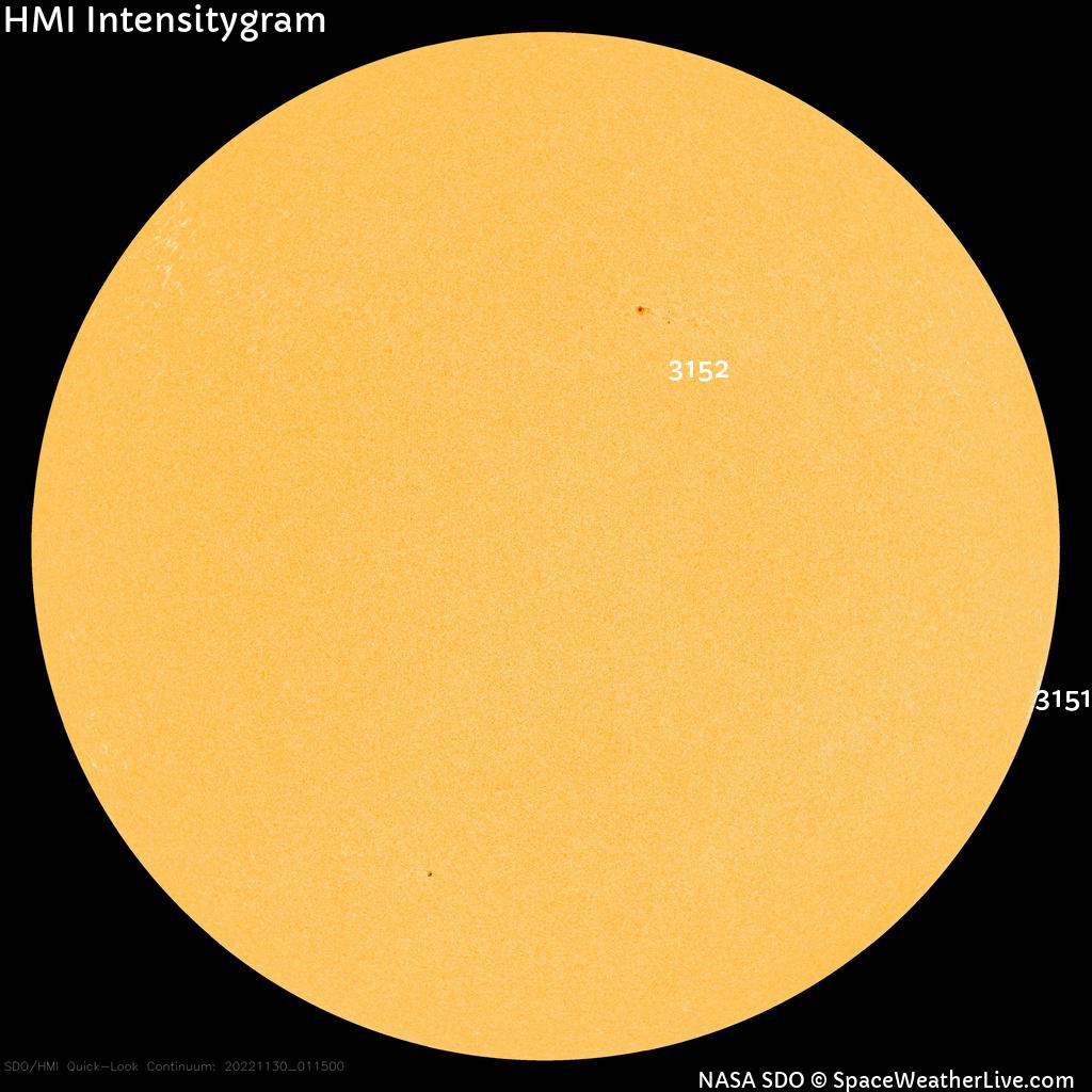 Sunspot regions