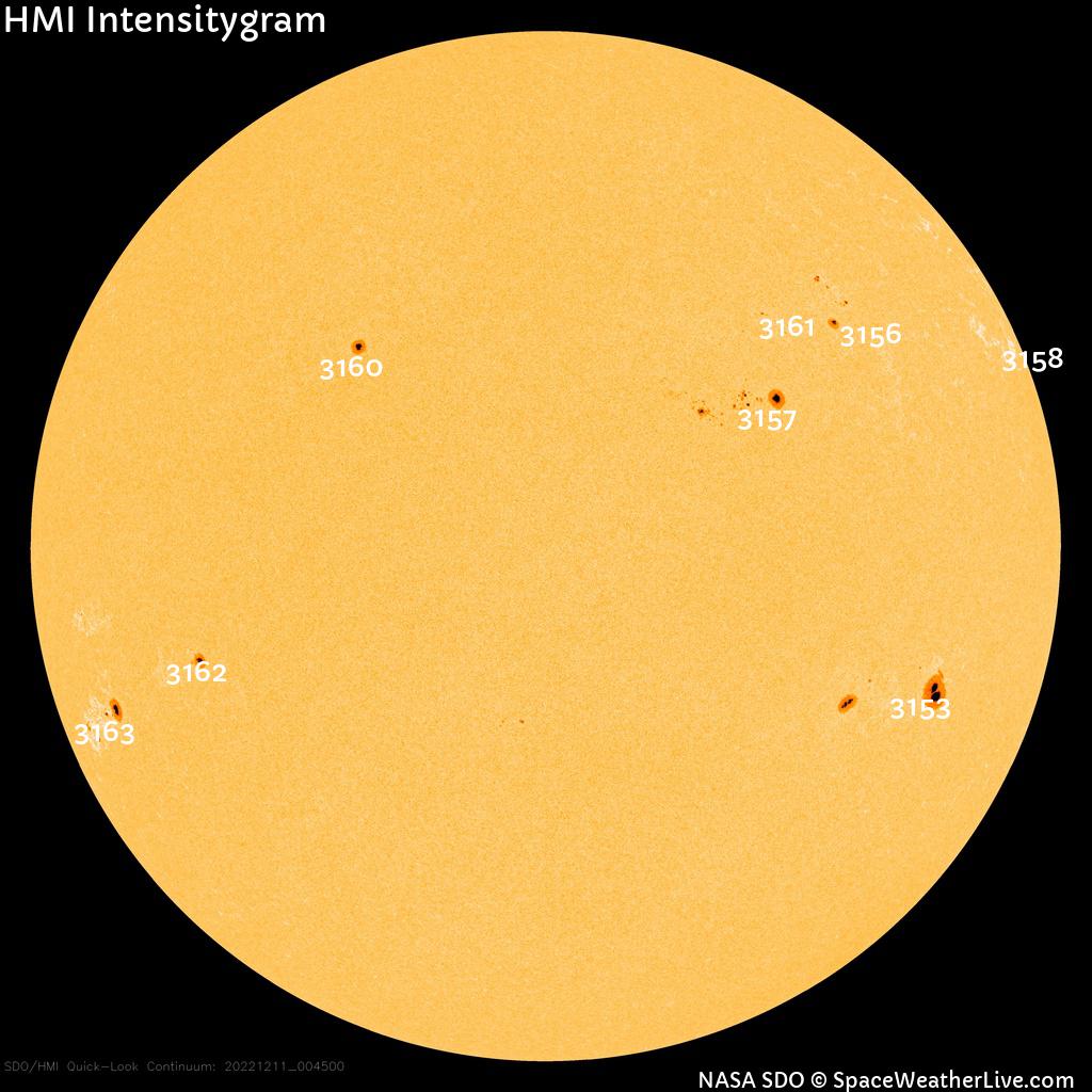 Sunspot regions