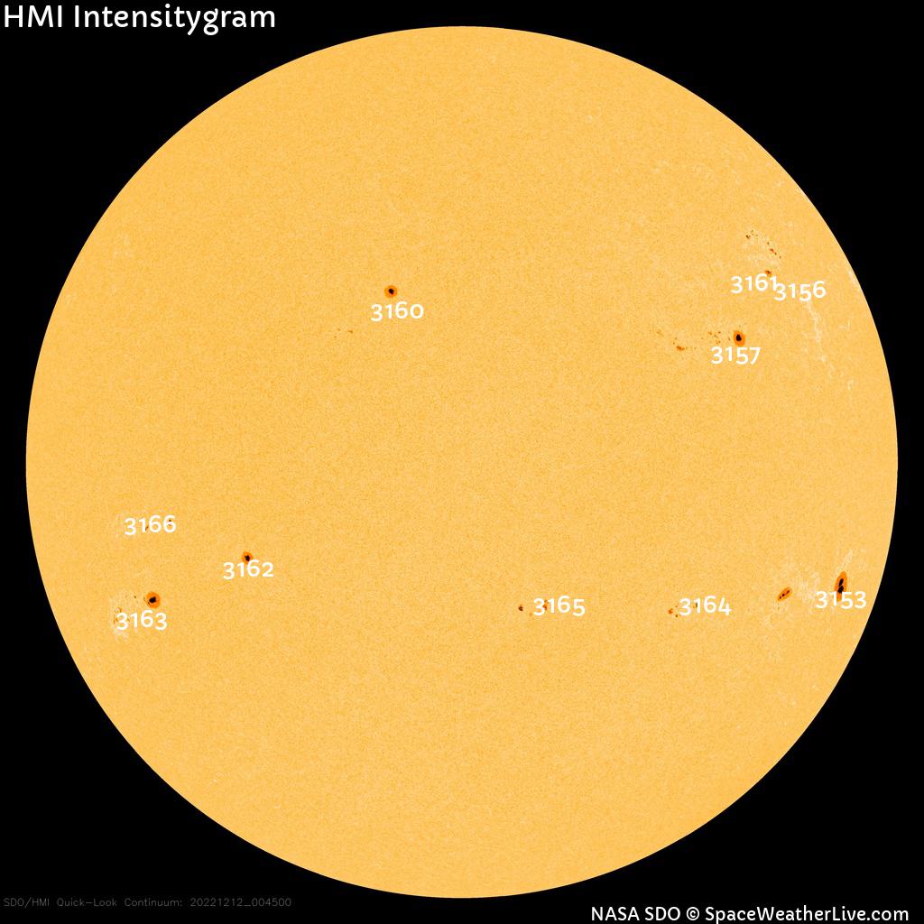 Sunspot regions