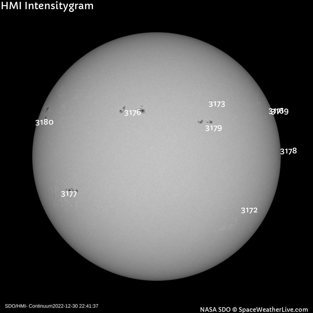 Sunspot regions