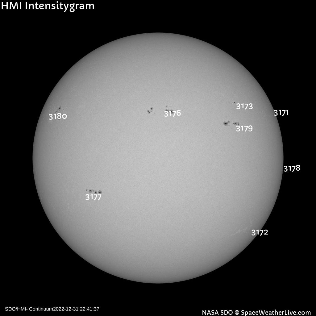 Sunspot regions