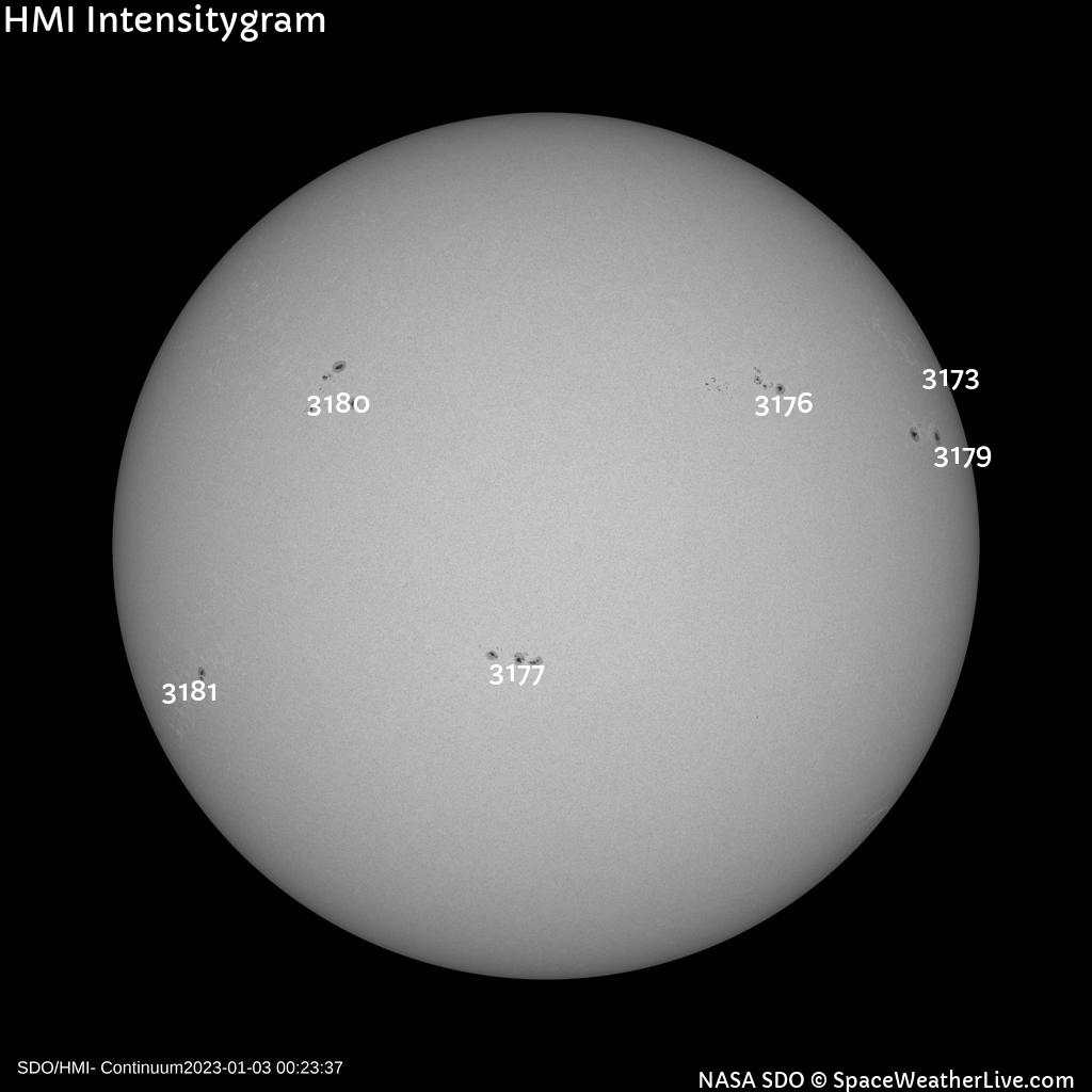 Sunspot regions